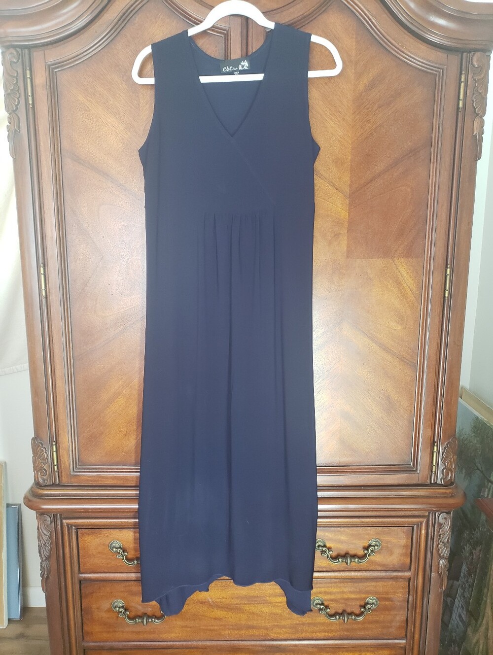 CSC Studio Dark Navy Blue Sleeveless Maxi Dress